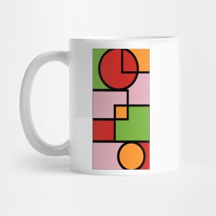 Piet Mondrian Style Geometric Pattern, Simple, Classic and Elegant Mug